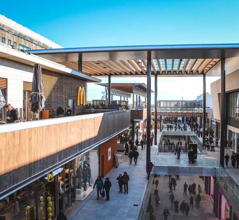 finestrelles shopping mall tconcept new construction spain barcelona